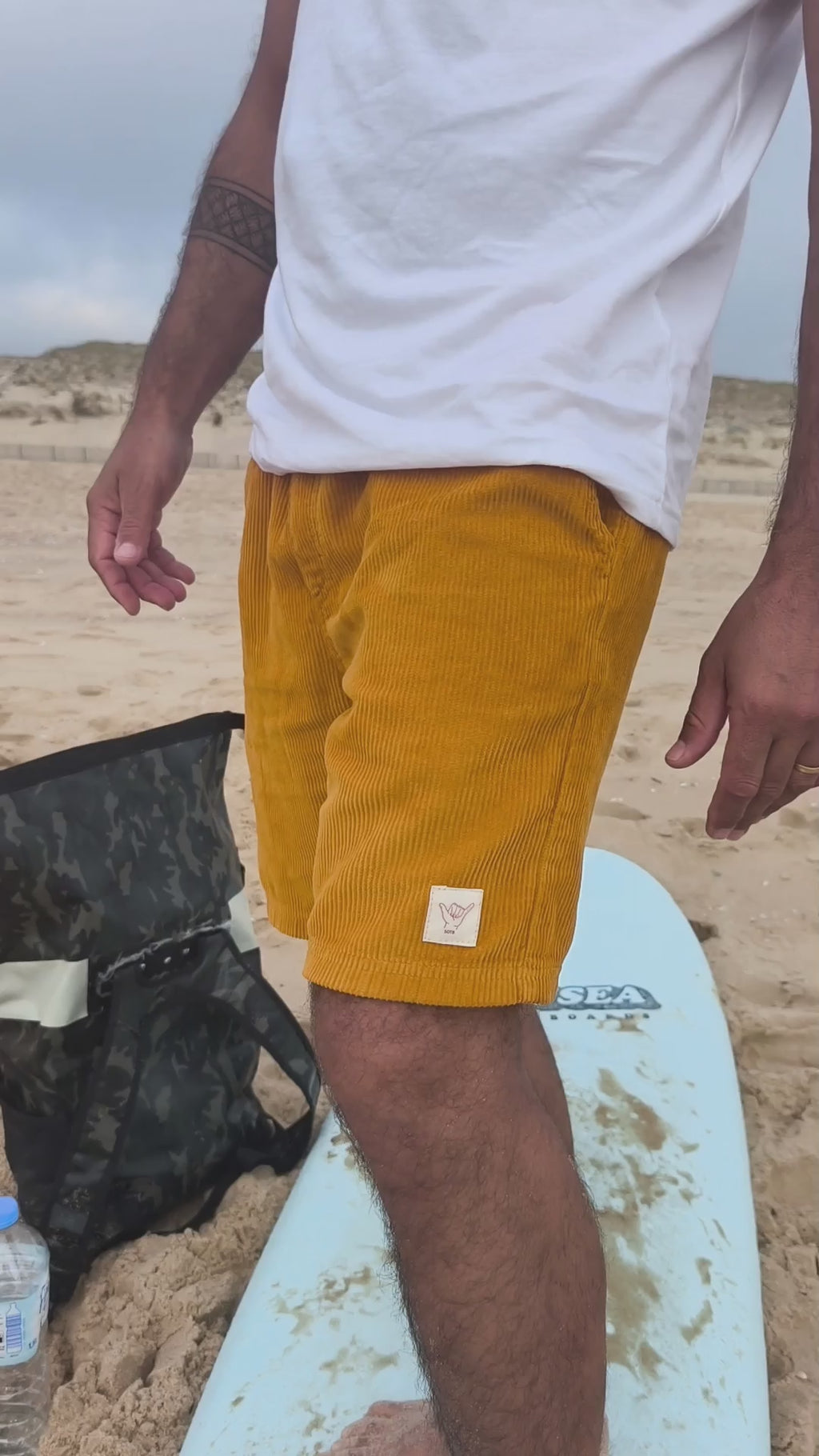 Short en velours