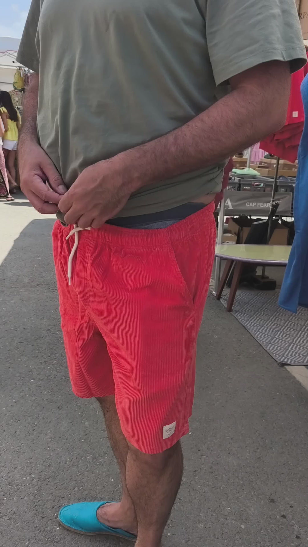 Short en velours